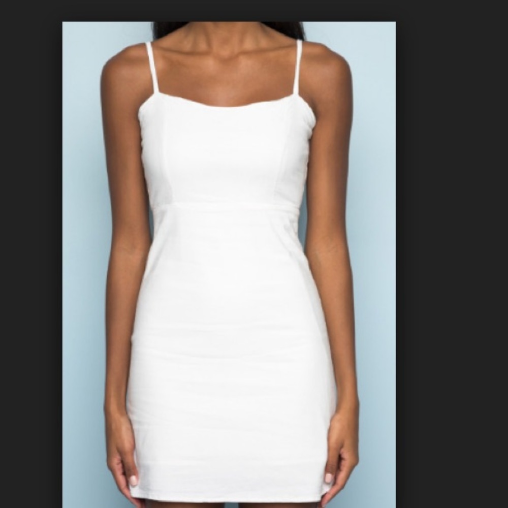 Brandy melville white karla dress